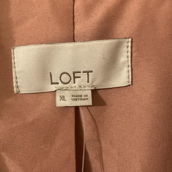 Loft Faux Fur Pink Winter Bomber Coat Size XL women’s NWT - Picture 4 of 12